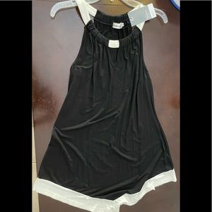Black and white blouse brand new